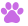 Purple paw print icon