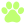 Green pet paw icon